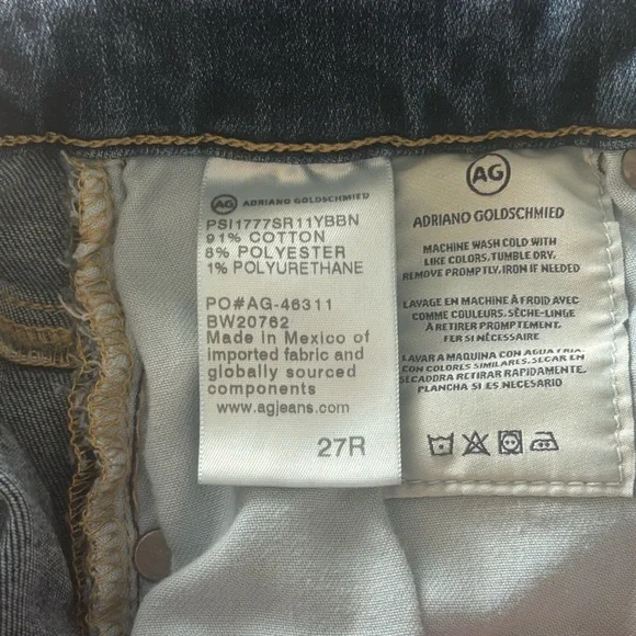 AG The Farrah High Waist Ankle Skinny Jeans (Mastic) - Picture 6 of 6